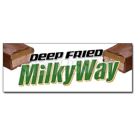 Signmission DEEP FRIED MILKY WAY DECAL sticker chocolate caramel battered candy bar fry D-12 Deep Fried Milky Way